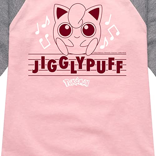 HYBRID APPAREL - Pokémon - Jigglypuff - Girls Raglan Graphic T-Shirt3