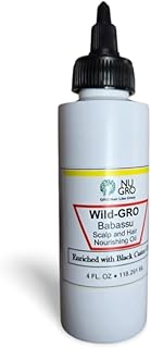 NU-GRO WildGRO Herbal Hair Oil – Babassu & Black Castor Oil Blend for Moisturizing Scalp, Shine & Manageability