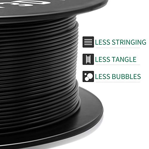 GEEETECH PETG Filament 1,75 mm schwarz 1 kg Spool für 3D-Drucker – Bild 4