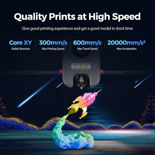 Image of FLASHFORGE Adventurer 5M 3D Printer,Support PLA-CF,Print Size 220x220x220mm | 600mm /s Max High-Speed,CoreXY & Auto Bed Leveling,280C Direct Extruder,3s Detachable Nozzle,DIY AD5M Enlcosure,App Control