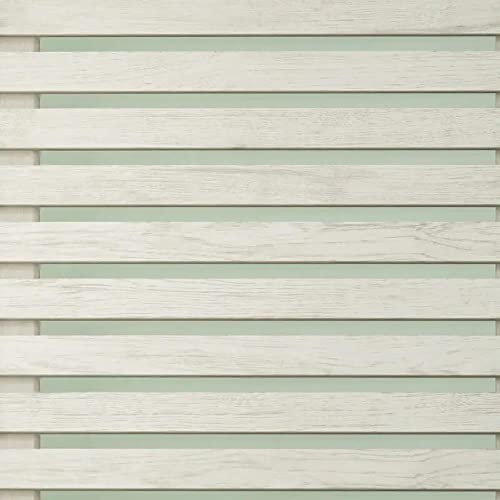 Wood Slats Sage Green Wallpaper - Rustic Modern Striped Contemporary - Natural Weathered Timeless