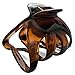 No-Slip Grip Hair Clip Unique Shape Black/Dark Brown