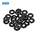 PATIKIL 24mm Plastic Book Binding Discs, 22 Pack Discbound Expansion Discs Heart Binder Rings for DIY Notebook Planner, Black