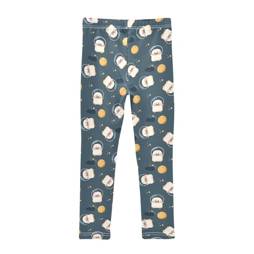 Girls Leggings Duck in The Space Toddler Girls Clothes Leggings for Girls Toddler Girls Leggings 3-4T2