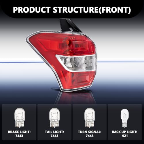 Image of Aosky Tail Light Assembly Fit for 2014-2016 Subaru Forester