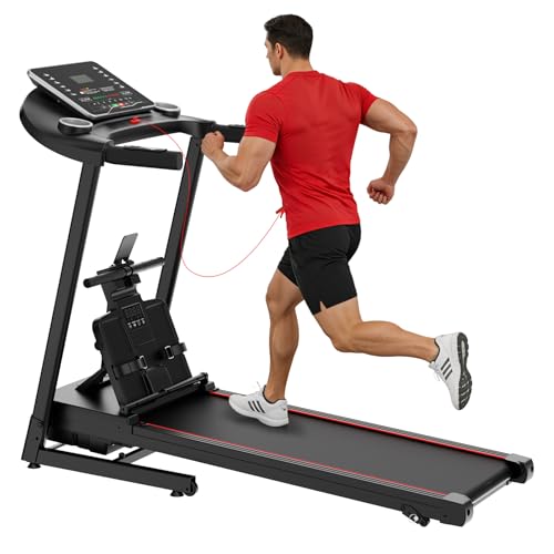 Image of 2-in-1 Treadmill and Rowing Machine Combines Running and Rowing for Aerobic Exercise with Adjustable Resistance, Space-Saving Full-Body Workout Machine