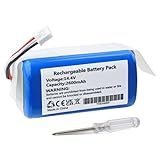 K KYUER 2600mAh MD-C30B LTR300VX Aspiradoras Batería para Liectroux C30B, C30B 2D,Midea M4,Blaupunkt XBoost BPK-VCBB1XB Abir X5, X6,X7,X8 Proscenic Neo 820P 830P D071-INR-CH-4S1P Robot Cleaner Battery
