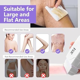 Waxfans Roll on Wax Kit, Hair Removal Waxing Kit, Wax Roller for Larger Areas of the Body, Home Waxing Kit for Women and Men, Sensitive Skin Friendly (Black)