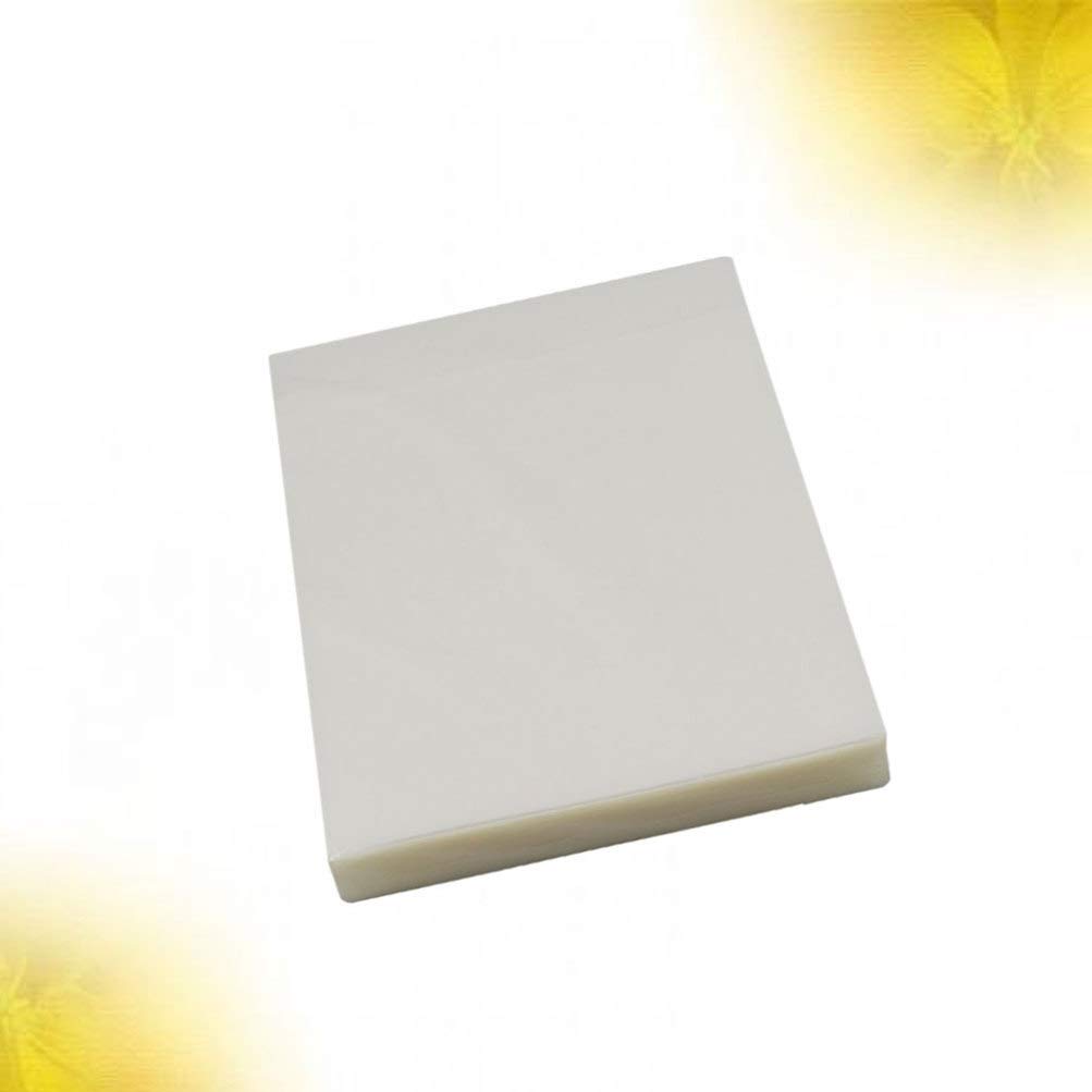 Pochettes de Plastification Thermique 100 Pièces Pet Blanches