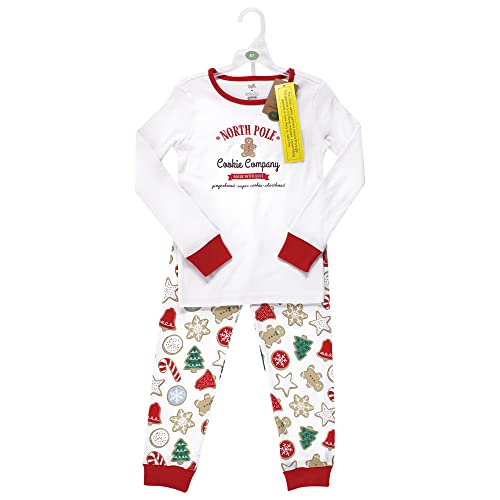 Touched By Nature Kids, Toddler And Baby Organic Cotton Tight-Fit Pajama Set, Christmas Cookies, 2 Toddler #TOP1