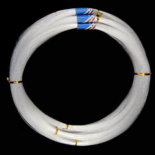 Fishing Line 547 Yard Monofilament Fishing Line Strong Invisible Line Clear Mono Nylon Fishing Leader Line for Saltwater Freshwater 0.5mm