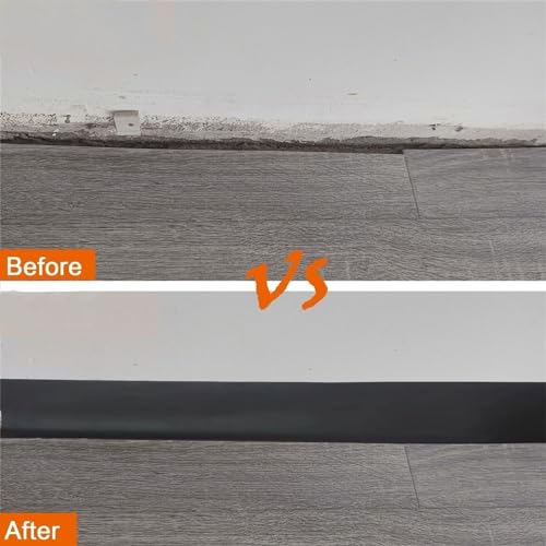 Moulure murale autocollante plinthe vinyle flexible 6m - 6