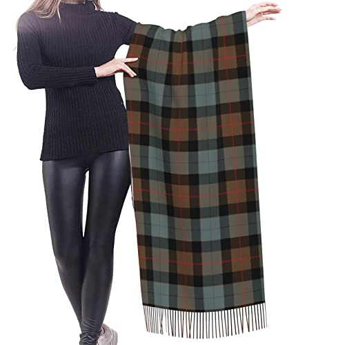 Winter Warm Wrap Shawl Hay Ancient Tartan Print Scarves Blanket Scarf For Women Men2