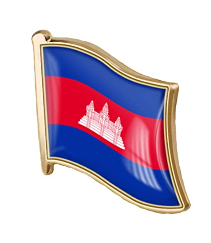 Image of vmcoatdu Country Flag Pin Badge International Travel Brooch Metal Alloy Souvenir Pin for Hat Clothes Backpack