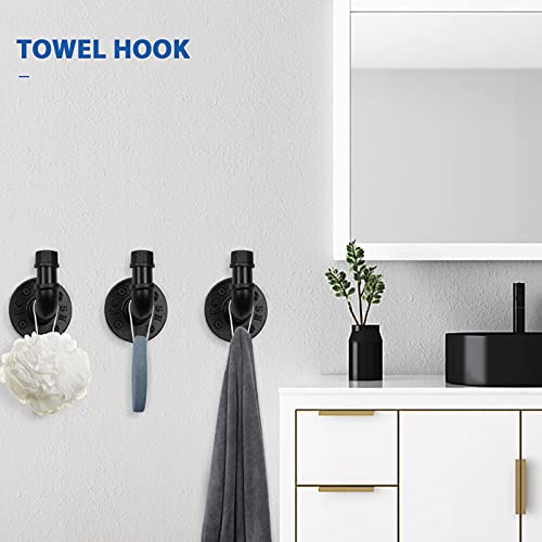 Nearmoon 5-Pieces Industrial Pipe Bathroom Hardware Set thumb #4