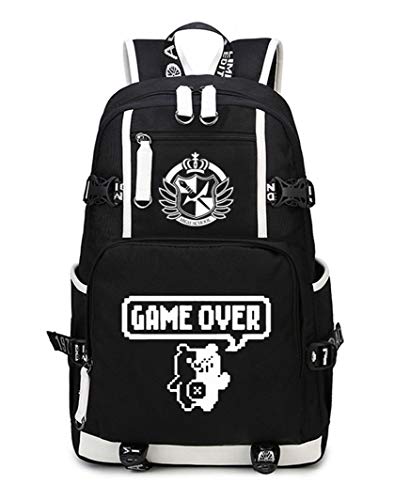 Cosstars Trigger Happy Havoc Anime Mochila Escolar Estudiante Bolso de Escuela Backpack Mochila para Portátil Negro-4