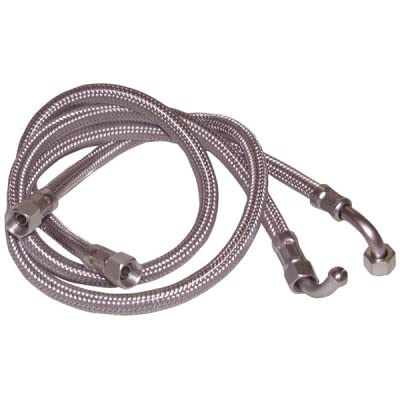 Flessibile Gasolio - F1/4" X F1/4" A Gomito 90° (2 Pezzi) L 750