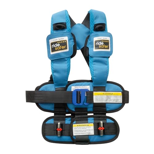 RideSafer - Small Blue, Lightweight, Compact, Portable Car Seat - Perfect for Travel and Everyday...*