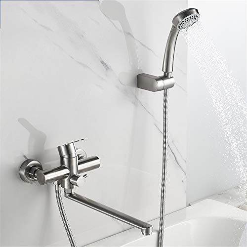 Mitigeur d'eau de robinet mural de baignoire avec douchette anti-calcaire et durable - 3