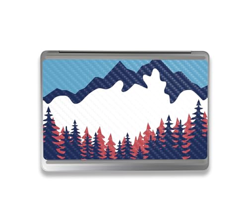 Image of MightySkins Carbon Fiber Skin Compatible With Microsoft Surface Laptop Studio 2 (2023) Full Wrap Kit - Winter Scape | Protective, Durable Textured Carbon Fiber Finish | Easy To Apply | Made in the USA