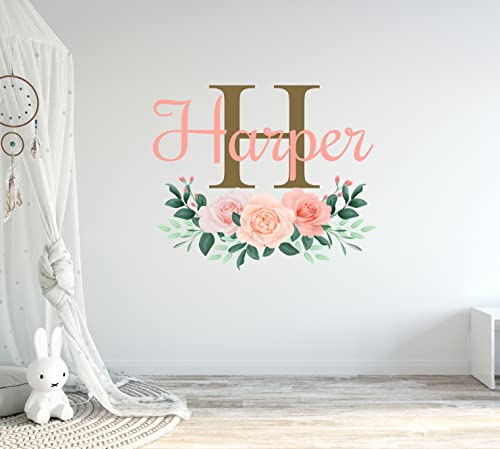 Vinilo Decorativo Flores Personalizado 15x13 Pulgadas miniatura 1