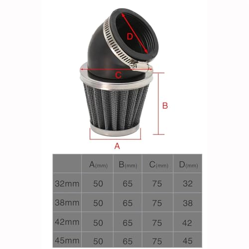 Filtre à air carburateur moto 48mm de précision pour KZ250 - 3