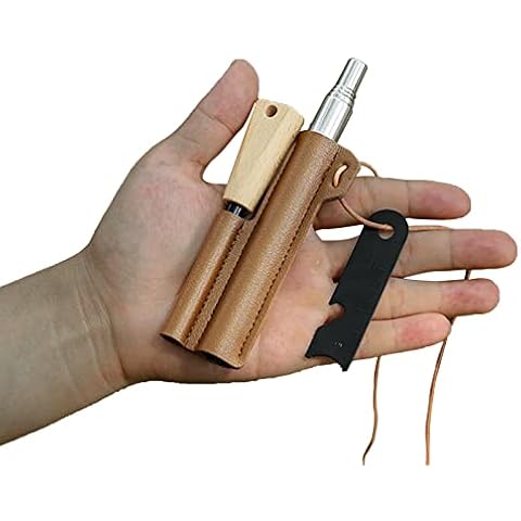 Hudhowks Flint Fire Starter - Survival Ferrocerium Drilled Flint Fire Starter,Ferro Rod Kit With Paracord Lanyard Handle And Striker For Your Camping, Hiking, Pack Of 1 Cover