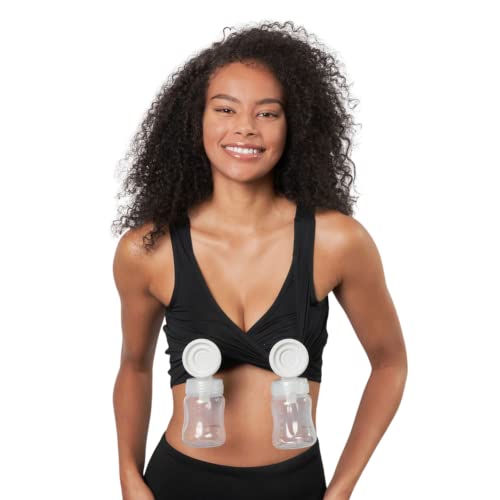 Larken Hands Free Pumping Bra for Breastfeeding | Breast Pump - Maternity Bras for Pregnancy, Pumping & Nursing Bra in One