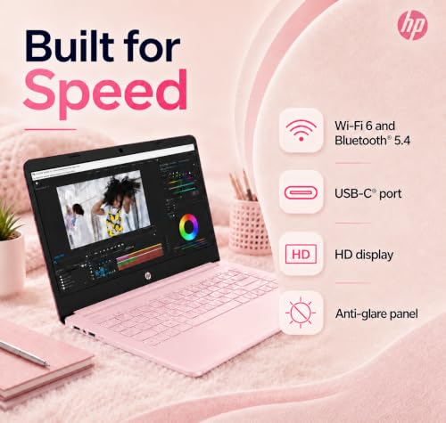 Image of HP Ultrabook Laptop, 8 GB RAM, Intel 4‑Core,1‑Year Microsoft 365, Fast Charge, WiFi 6, Win11 Home, No Mouse