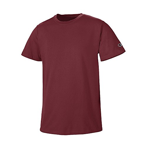 Champion Men s Basic Short Sleeve Tee Shirt_Maroon_L