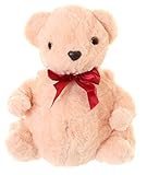  LB-183-2 Beige Teddy Schleife Plüsch Damen Tasche Lolita Pastel Goth Kawaii Harajuku