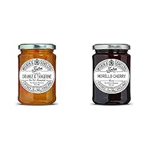 Tiptree Double One Orange & Tangerine Marmalade 12 Ounce Jar and Tiptree Morello Cherry Preserve 12 Ounce Jar