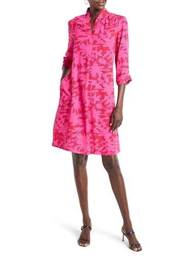 NIC+ZOE Women's Clashy Petals Ruffled Up Dress