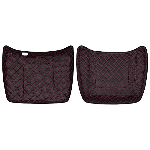 Forros para Alforjas Tour Pack Personalizados con Costura a Medida para Harley Razor Tour Pack (2014-2026), Hilos Rojos, Hechos de Cuero miniatura 1