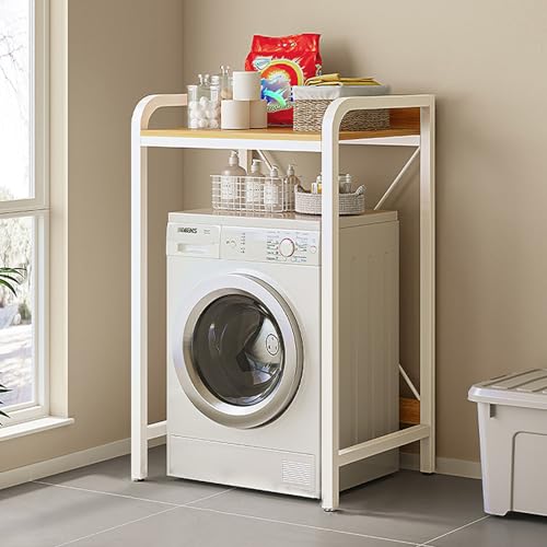Étagère à 3 étages pour machine à laver pour résoudre le manque de rangement buanderie