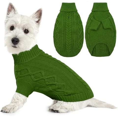 Lelepet Knitted Turtleneck Dog Jumper Cover