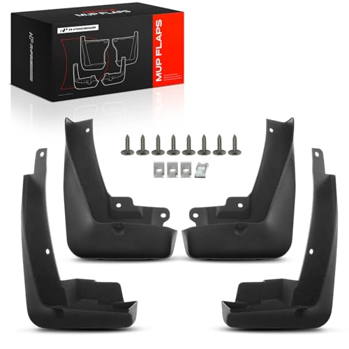 Image of A-Premium Mud Flaps, No Drilling Required Splash Guards with Accessories | Compatible with BMW X4 2019-2020 Sport Utility, Set of 4 Front and Rear