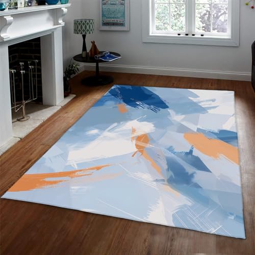 Tapis d'intérieur scandinave bleu doux et confortable 120x210 - 3
