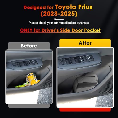 Image of for 2024 Toyota Prius Trash Can for 2023-2025 Toyota Prius /Prius Prime Small Car Trash Bin Prius Left Side Front Door Mini Trash Garbage Bin w /Lid for Toyota Prius Accessories (Prius Left Side)