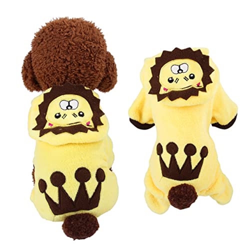 Disfraz León para Perro XS LIOOBO miniatura 7