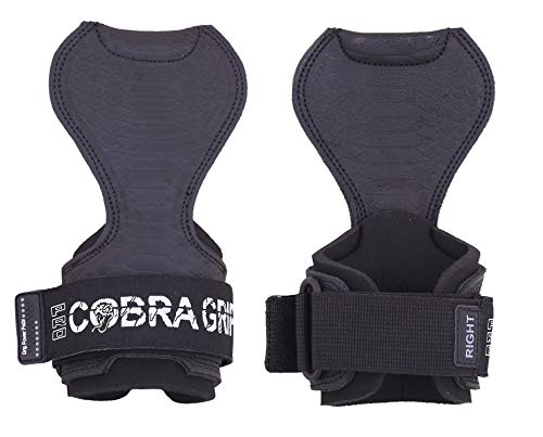 Image of Cobra Grips Weight Lifting Gloves with Adjustable Neoprene Padded Wrist Wraps - Heavy Duty Alternative to Power Lifting Hooks for Deadlifts
