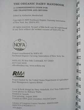 Spiral-bound The Organic Dairy Handbook: A Comprehensive Guide for the Transition and Beyond Book