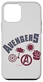 Custodia per iPhone 12 mini Marvel Avengers Icons Iron Man Capitan America Hulk e Thor