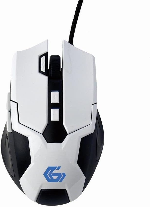 Top view of Gembird MUSG-04 Gaming Mouse with blue logo
