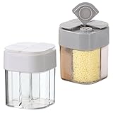 LUMOOM 2 dispensadores de especias, 4 en 1, dispensador de especias para...