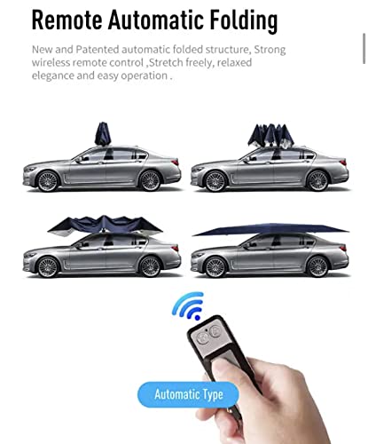 Universal Car Sun Shade Umbrella, Movable Carport, Automatically Foldable Car Canopy, Cover Tent Cloth for car, UV Protect Waterproof 181 inches Protector Windshield, Car Parasol