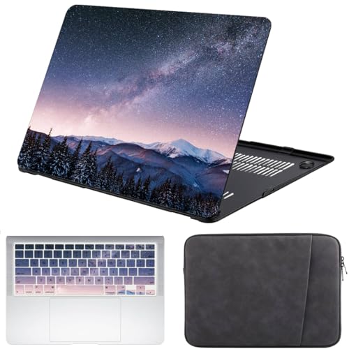 Funda MacBook Pro 13 2012-2015 A1502 con carcasa rígida, bolsa protectora y cubre teclado Galaxia