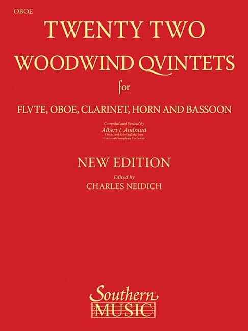 22 Woodwind Quintets - New Edition: Oboe Part
