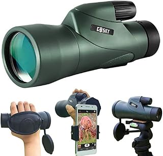Gosky 12x55 High Definition Monocular Telescope and Quick Smartphone Holder - 2019 Newest