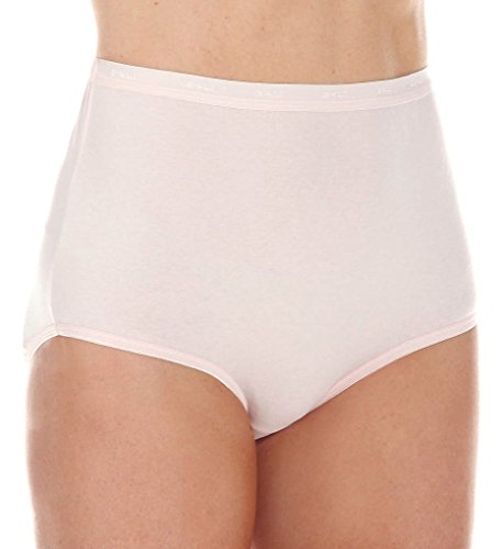 Bali Womens Full-cut-fit Stretch Cotton Panty, Underwear, Full Coverage Panties Briefs, Silken Pink,...